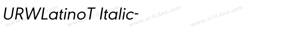 URWLatinoT Italic字体转换